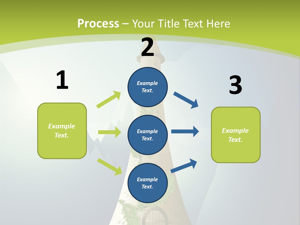 Ancient Tower Art PowerPoint Template