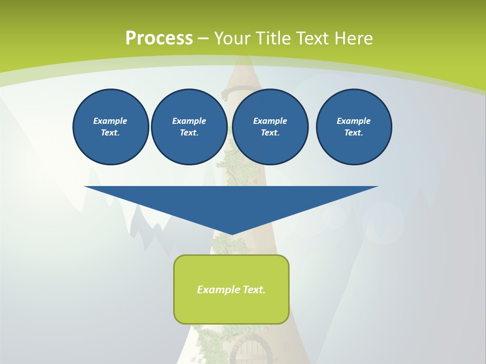 Ancient Tower Art PowerPoint Template