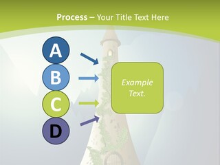 Ancient Tower Art PowerPoint Template