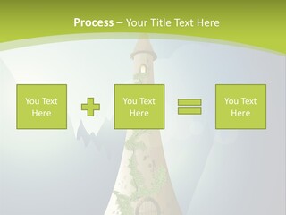 Ancient Tower Art PowerPoint Template