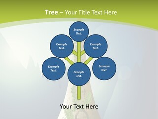 Ancient Tower Art PowerPoint Template