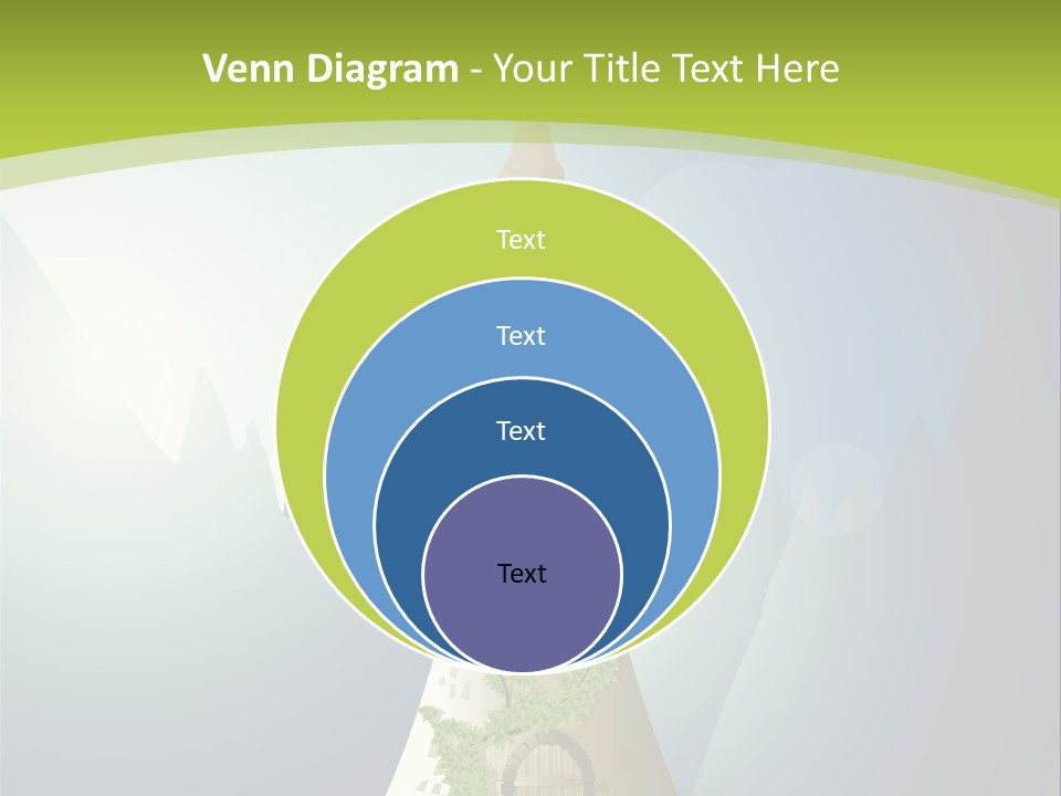 Ancient Tower Art PowerPoint Template