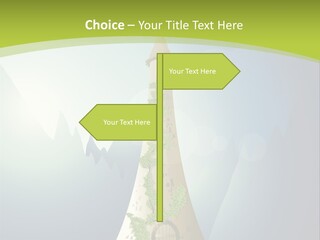 Ancient Tower Art PowerPoint Template