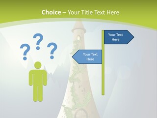 Ancient Tower Art PowerPoint Template