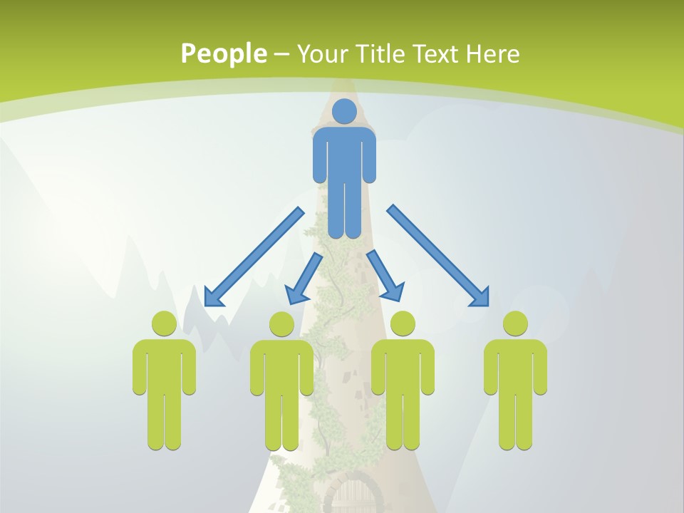 Ancient Tower Art PowerPoint Template