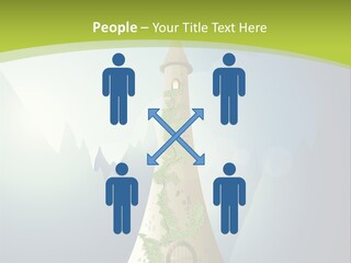 Ancient Tower Art PowerPoint Template