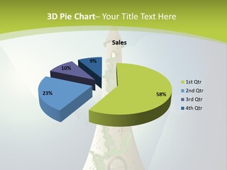 Ancient Tower Art PowerPoint Template