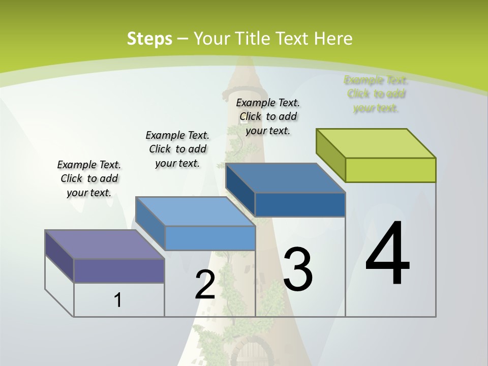 Ancient Tower Art PowerPoint Template