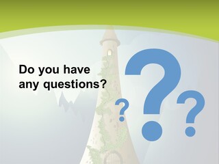 Ancient Tower Art PowerPoint Template