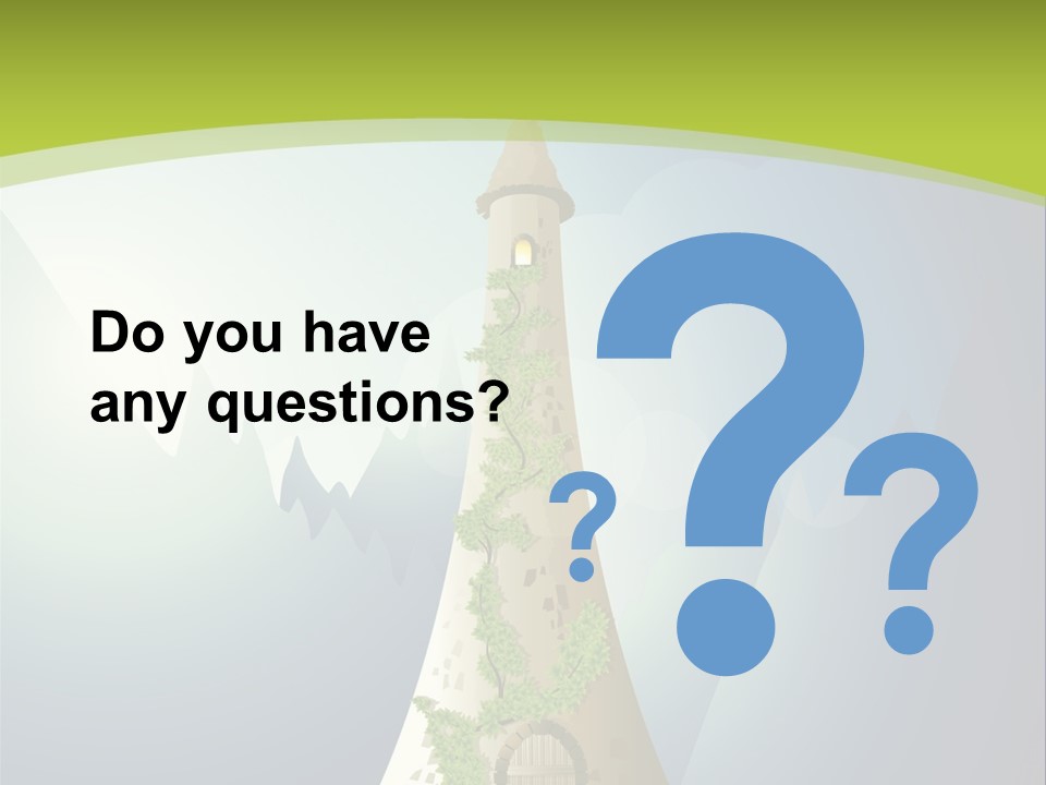 Ancient Tower Art PowerPoint Template