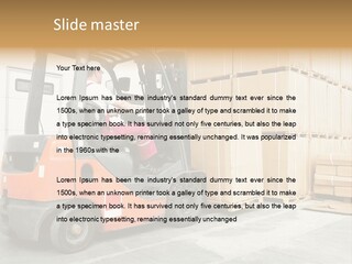 Manufacturing Shipping Machine PowerPoint Template