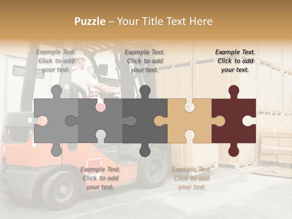 Manufacturing Shipping Machine PowerPoint Template