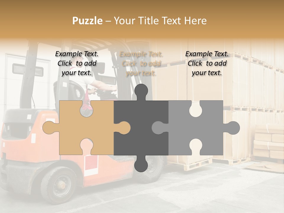 Manufacturing Shipping Machine PowerPoint Template