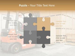 Manufacturing Shipping Machine PowerPoint Template