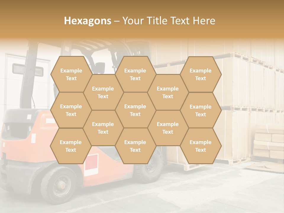 Manufacturing Shipping Machine PowerPoint Template