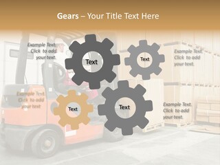 Manufacturing Shipping Machine PowerPoint Template