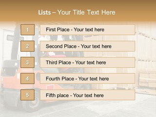 Manufacturing Shipping Machine PowerPoint Template