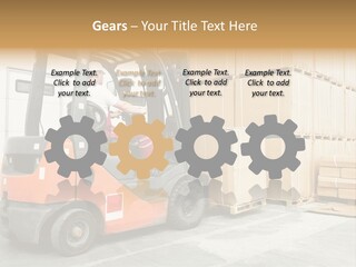 Manufacturing Shipping Machine PowerPoint Template