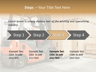 Manufacturing Shipping Machine PowerPoint Template