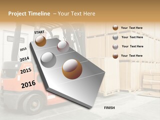 Manufacturing Shipping Machine PowerPoint Template