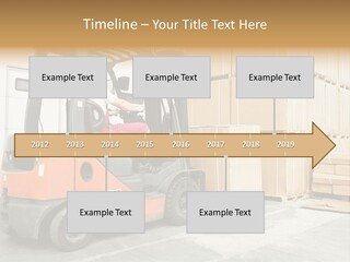Manufacturing Shipping Machine PowerPoint Template