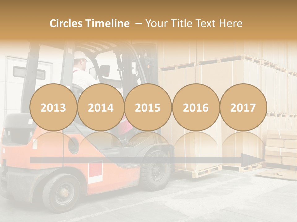 Manufacturing Shipping Machine PowerPoint Template