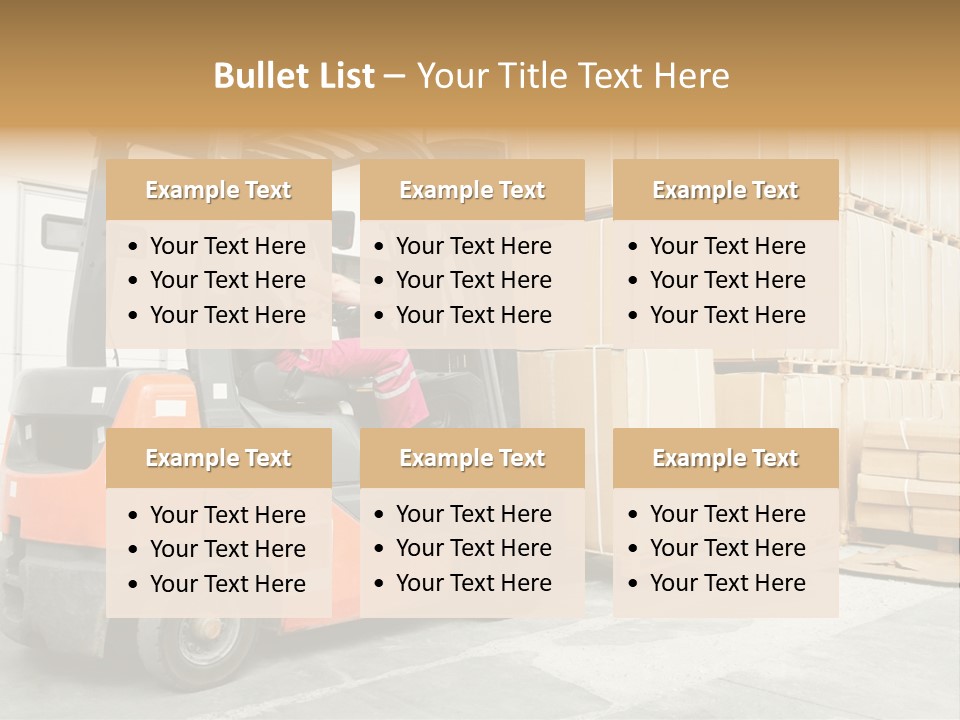 Manufacturing Shipping Machine PowerPoint Template