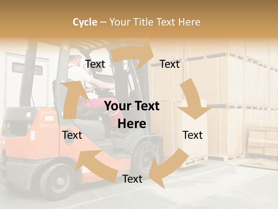 Manufacturing Shipping Machine PowerPoint Template