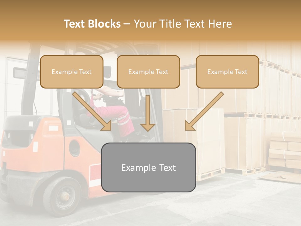 Manufacturing Shipping Machine PowerPoint Template