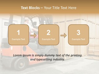 Manufacturing Shipping Machine PowerPoint Template
