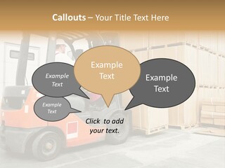 Manufacturing Shipping Machine PowerPoint Template