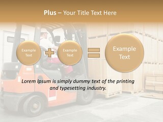 Manufacturing Shipping Machine PowerPoint Template