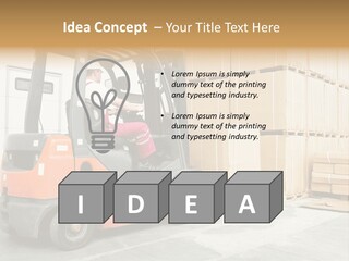 Manufacturing Shipping Machine PowerPoint Template
