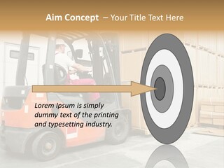 Manufacturing Shipping Machine PowerPoint Template