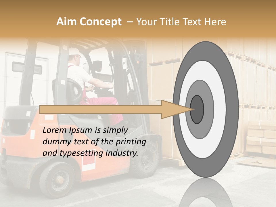 Manufacturing Shipping Machine PowerPoint Template