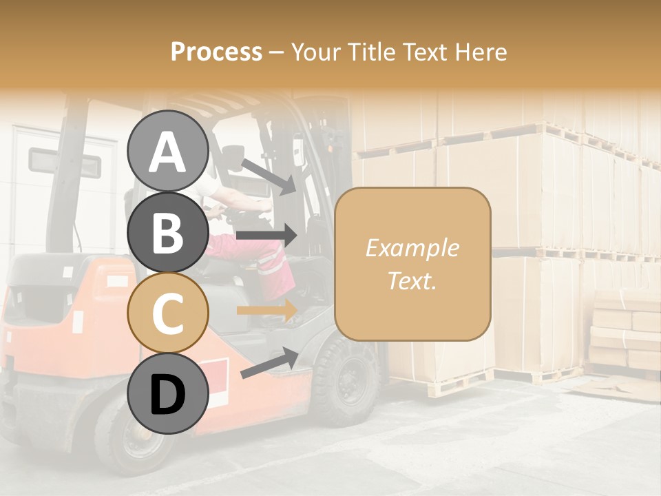 Manufacturing Shipping Machine PowerPoint Template