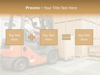 Manufacturing Shipping Machine PowerPoint Template
