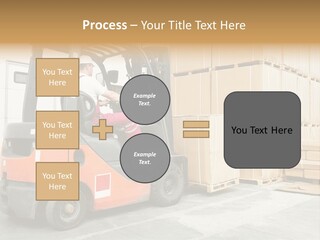 Manufacturing Shipping Machine PowerPoint Template