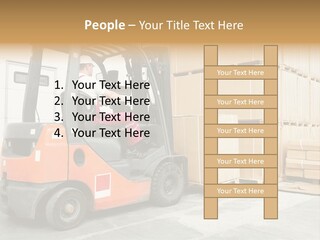 Manufacturing Shipping Machine PowerPoint Template