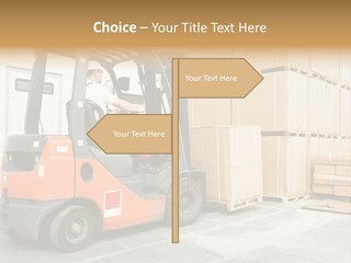 Manufacturing Shipping Machine PowerPoint Template