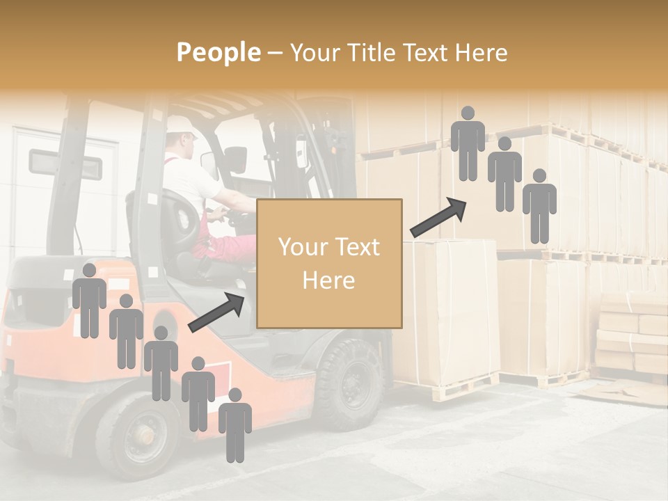 Manufacturing Shipping Machine PowerPoint Template