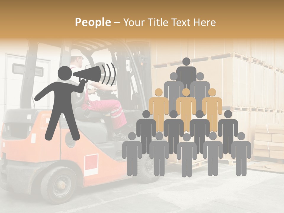 Manufacturing Shipping Machine PowerPoint Template