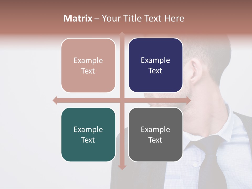 Hairstyle Desaturated Handsome PowerPoint Template