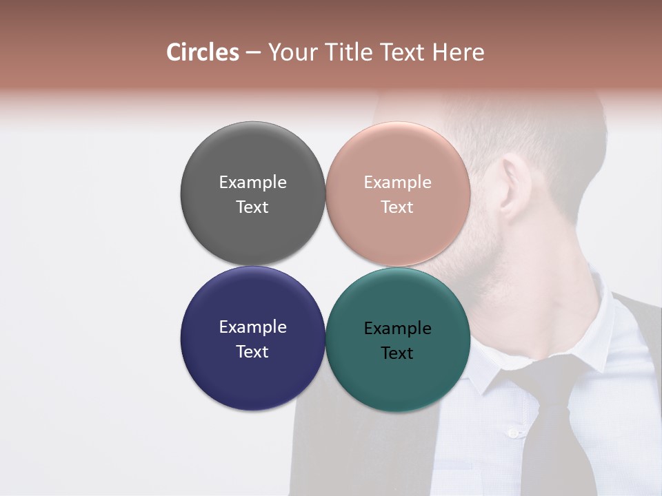 Hairstyle Desaturated Handsome PowerPoint Template