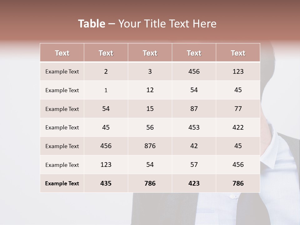 Hairstyle Desaturated Handsome PowerPoint Template