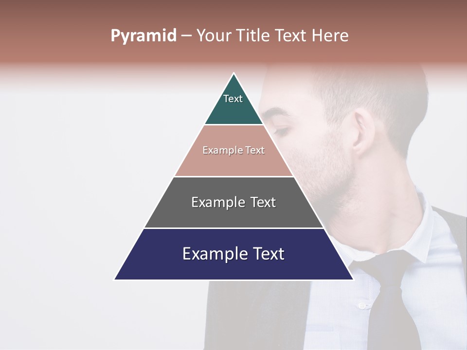 Hairstyle Desaturated Handsome PowerPoint Template