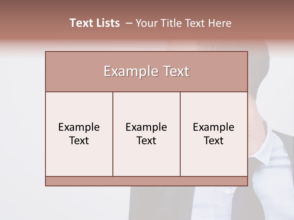 Hairstyle Desaturated Handsome PowerPoint Template