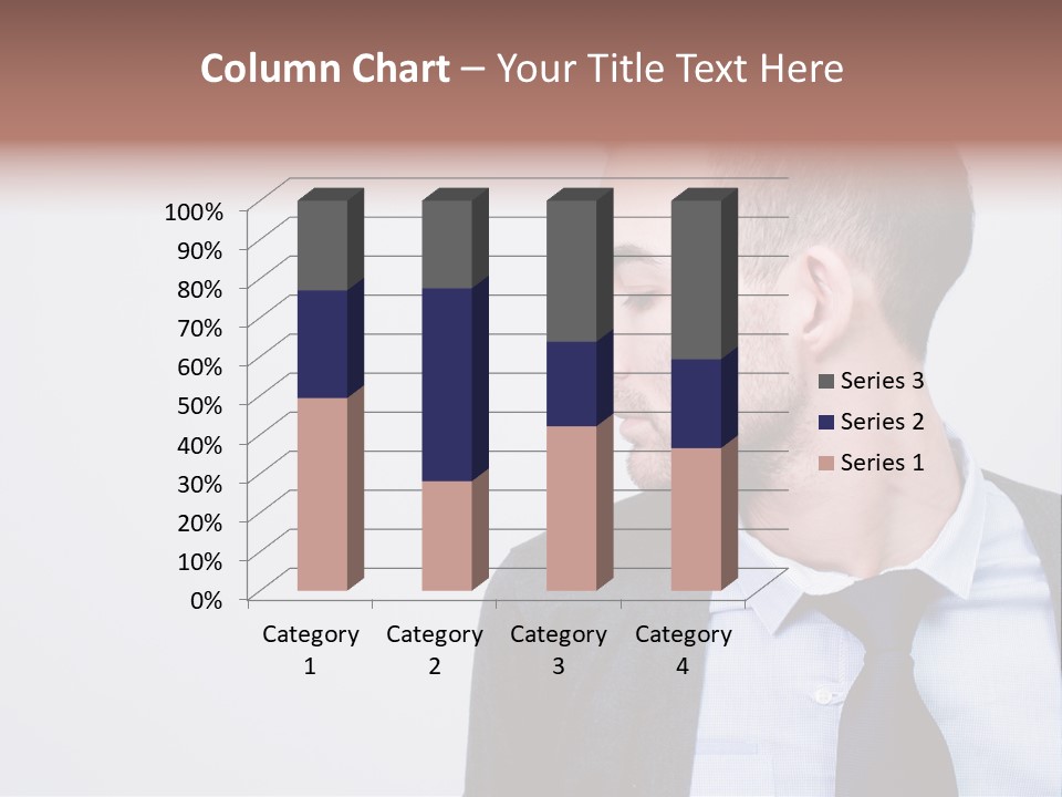 Hairstyle Desaturated Handsome PowerPoint Template