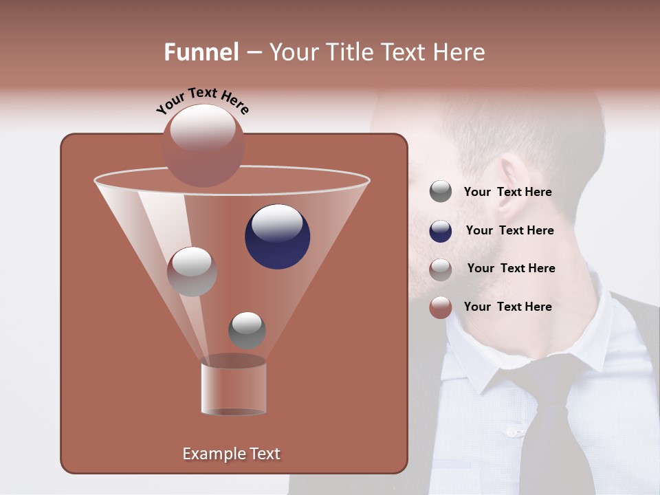 Hairstyle Desaturated Handsome PowerPoint Template
