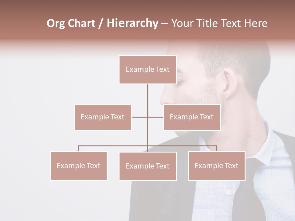 Hairstyle Desaturated Handsome PowerPoint Template